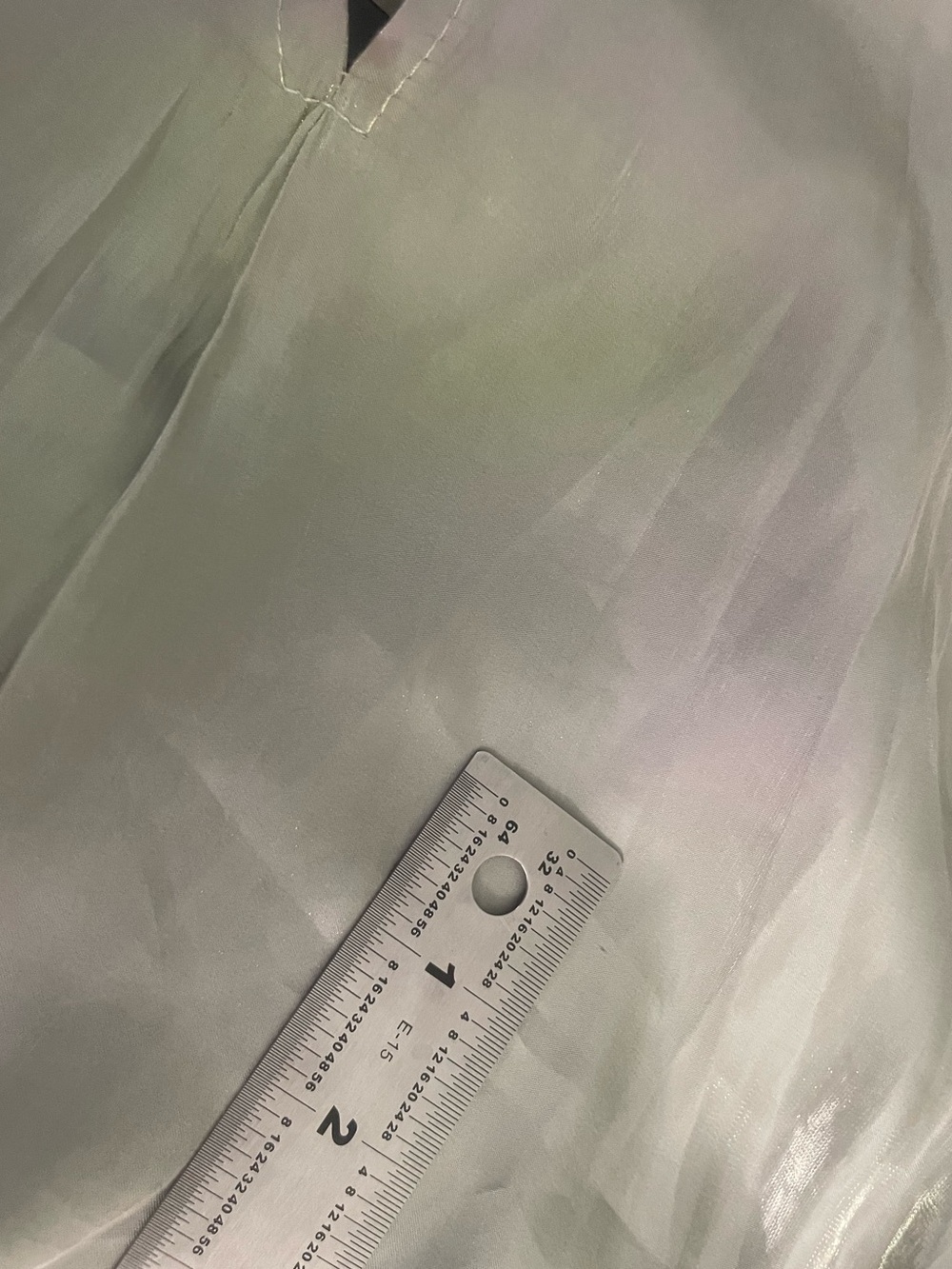 Sheer, Shimmery Sage Green Blouse - Picture 10 of 11